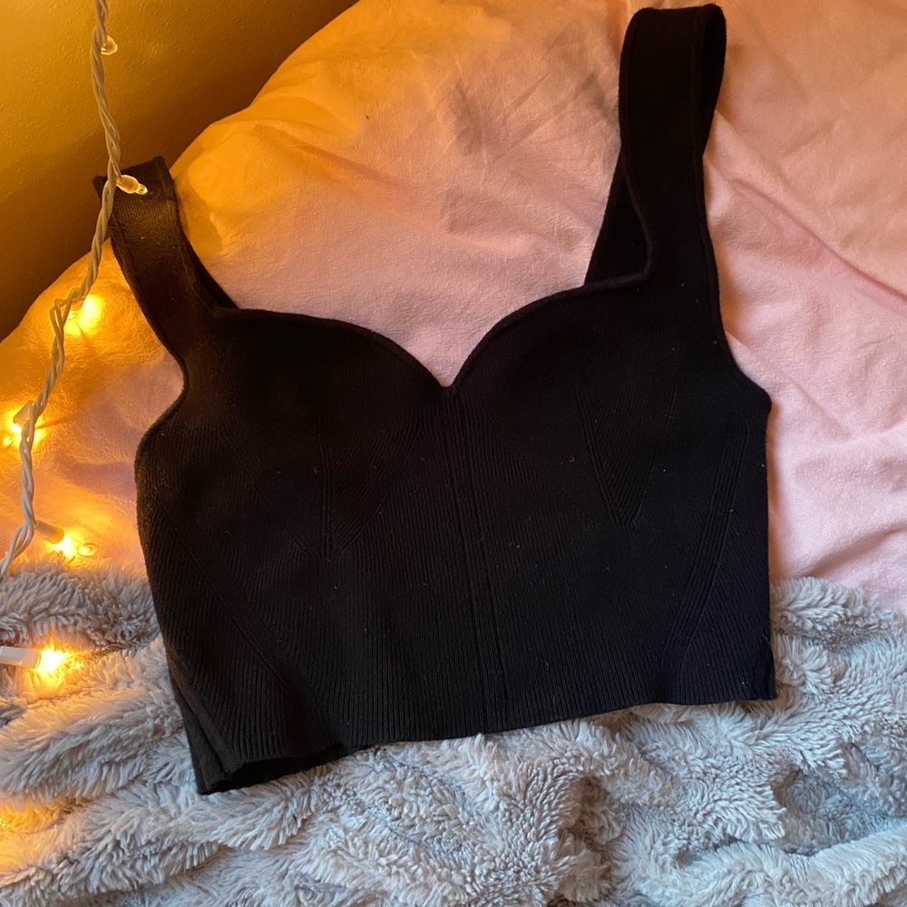 Free People Black Tank Top